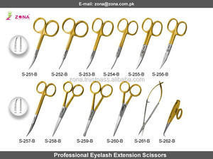 Tijeras para dar forma a las pestañas con punta extra afilada de Etiqueta Privada, el mejor proveedor de tijeras de calidad profesional en la Zona de Pakistán - Product Image 5