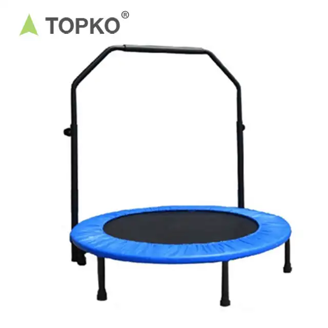 TOPKO-mini trampolín de alta calidad para Fitness, profesional, con mango seguro
