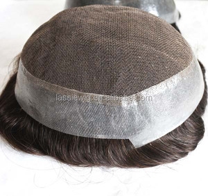 Stock 8*10 Gray <strong>Hair</strong> Lace Around Thin Skin Men <strong>Tupee</strong> - Product Image 1