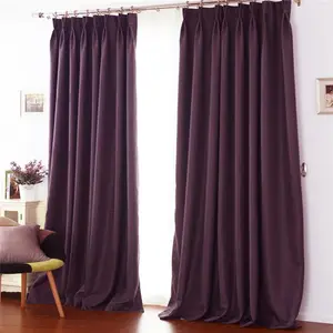 Home Deco linen fabric office cubicle 100% Blackout curtains and blinds