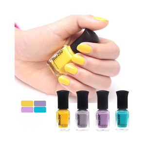 Grasa <span class=keywords><strong>amarillo</strong></span> brillante esmalte de <span class=keywords><strong>uñas</strong></span> luz púrpura lavanda azul 6ml manicura orgánico Natural Gel - Product Image 5