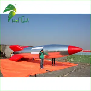 Hongyi 9m Giant Inflatable Rocket Custom Inflatable Rocket Modeling For Exhibition