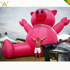 Encantadora cerdo inflable Rosa piggy desfile de Carnaval - Product Image 3