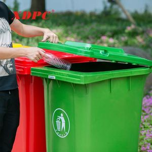 XDPC compra directa <span class=keywords><strong>de</strong></span> la fábrica <span class=keywords><strong>de</strong></span> china, bote <span class=keywords><strong>de</strong></span> <span class=keywords><strong>basura</strong></span> <span class=keywords><strong>de</strong></span> plástico único, 240 l, Verde - Product Image 2