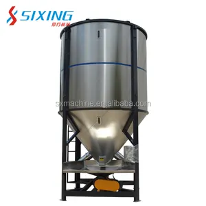 Power-saving type vertical type plastic pellets Material blender silo mixing machine