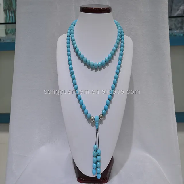 Bijoux en pierres bleues naturelles, turquoises, bon marché, 100%