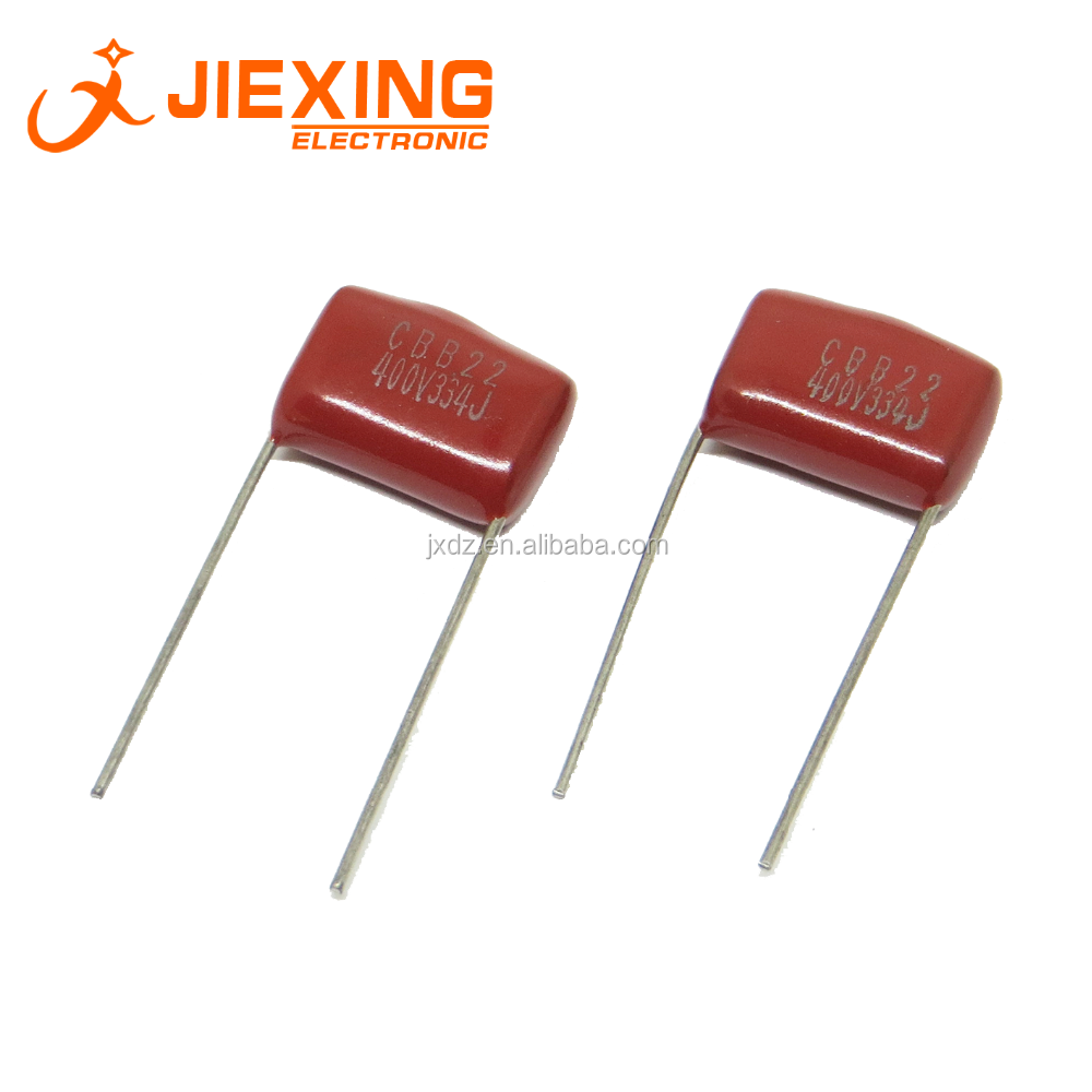 Lotto 100 Condensatori CBB 330nF 334J 400V 5% – Passo 15 Mm, Marca Smw