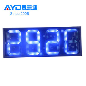 Normale colore blu a una cifra 7 segmenti elettronica tabellone segnapunti stazione di servizio Wireless LED prezzo segno LED segno aperto 12 pollici - Product Image 2