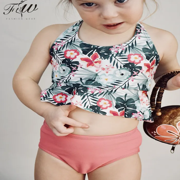Oillian Super Material is Suitable for The Cute Little Girl Novel Style Bikini Print Letters Price