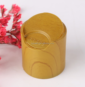 Tapa de disco de plástico ecológico de lujo Tapa de madera de bambú de alta calidad para botellas o frascos de cosméticos reciclables - Product Image 4