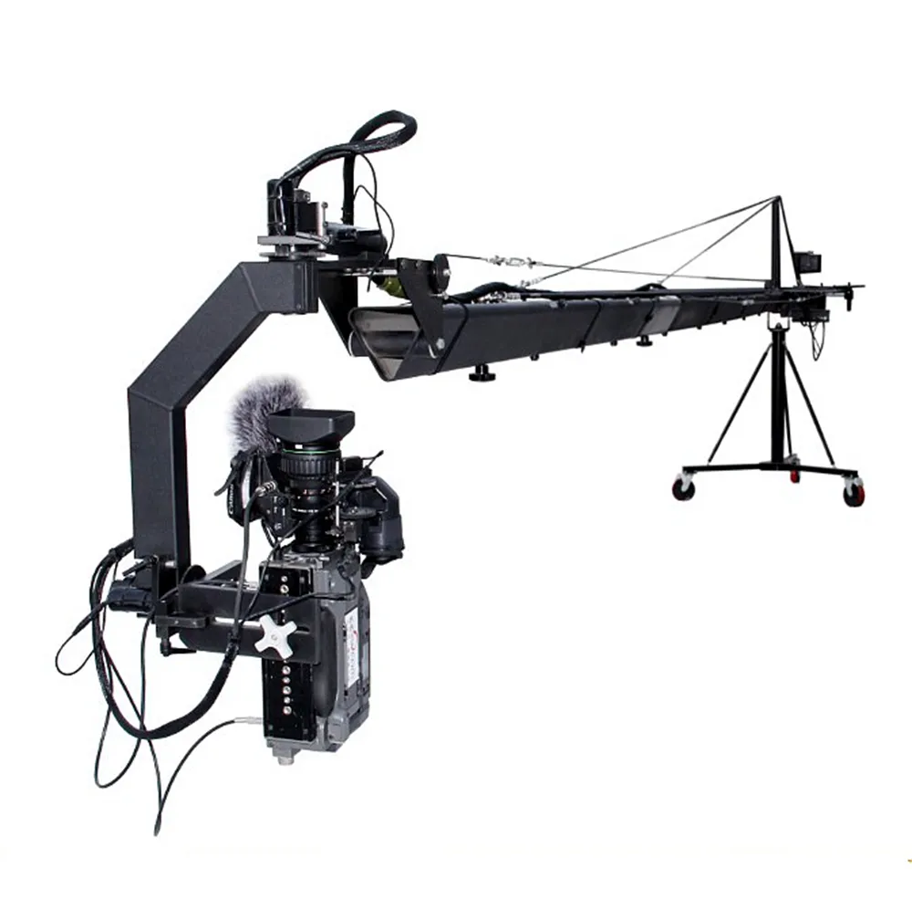 Filming Shooting Broadcasting Motorized Dutch Head TV Video Camera Jib Crane Loading 25KG