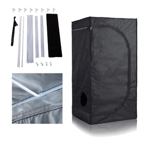 Greenhouse Hydroponic Horticulture Stealth Indoor Large Plant Mushroom 120x120x200cm Grow Box 600D Mylar Grow Room Tent