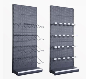<span class=keywords><strong>Single</strong></span> Sided Flat Back Gondola Kệ Trưng Bày Bán Lẻ Với Giỏ Dây - Product Image 4