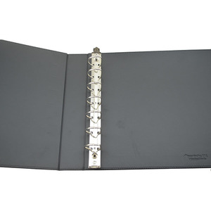 ModernQiu <span class=keywords><strong>Binder</strong></span> <span class=keywords><strong>7</strong></span> Cincin Kulit PU, <span class=keywords><strong>Binder</strong></span> Kotak-kotak Kulit PU Kualitas Tinggi - Product Image 4