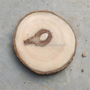 Tranches de bûches en bois <span class=keywords><strong>avec</strong></span> écorce pour bases d'isolation thermique Pièces de bois vierges pour créations artistiques et décorations - Product Image 4