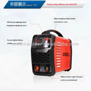 Inverter Daya DC Arc 110V 220V 1PH, Mesin Las Elektrik Arc DC dengan CE,QVC,EMC,LVD