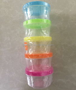 5 storage pots plastic storage box