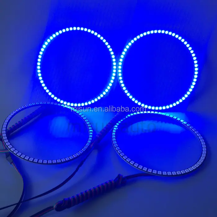 Os anéis completos do halo da cor do círculo 12V RGB conduziram os olhos do anjo 40mm ~ 200mm disponíveis