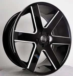 Nero fresatura 22 24 26 pollici personalizzati wheel rim jwl cerchi ruote per auto