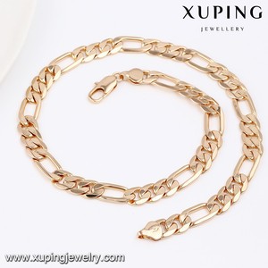42962 <span class=keywords><strong>Xuping</strong></span> 18k color <span class=keywords><strong>oro</strong></span> collar de alta calidad para hombre - Product Image 1