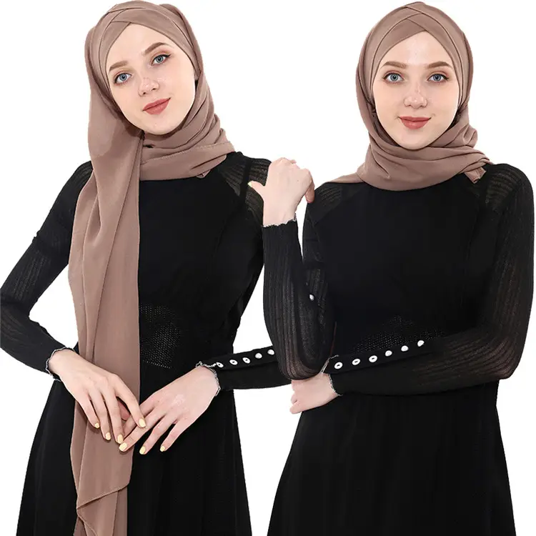 패션 숙녀 Pashmina 모든 종류의 목도리 Hijab 스카프 중국 공장 Hijab RUNMEIFA 스카프 제조 여성 쉬폰 CN;ZHE