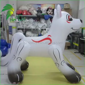 2m Giant Inflatable White Husky Dog Toy / Inflatable Cartoon Characters