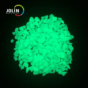 Aquarium Concrete Garden Pebbles Decorating White Glow In The Dark Stone