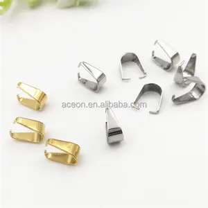 Yiwu Aceon Stainless Steel Gold Plated Hook Bail For Pendant