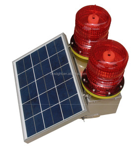 La FAA <span class=keywords><strong>L</strong></span>-810 doble Luz de obstrucción de la aviación alimentado por energía Solar luz de obstrucción - Product Image 1