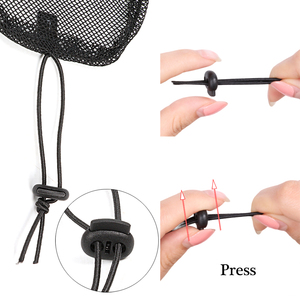 AliLeader 블랙 색상 조절 가능한 탄성 졸라매는 끈 포니 테일 그물 머리 빵 만들기 - Product Image 4