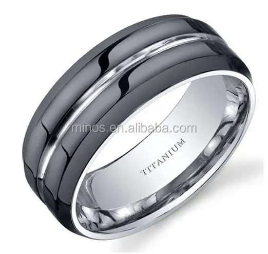 nero moderno comfort in stile fit mens 8mm nero anello di nozze di titanio banda dimensioni 8 a 13