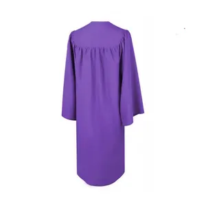 Custom design hoge kwaliteit paars Graduation gowns