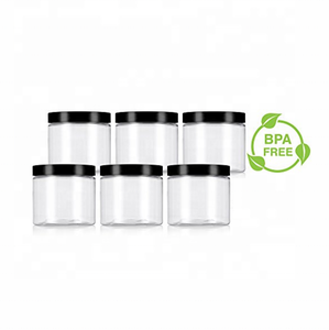 Clear PET Plastic (BPA Free) Large Refillable Mason Jar 500ml/16oz