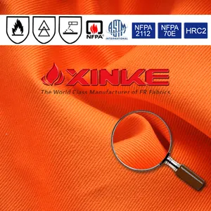 Xinke Protectora EN/NFPA a prueba de fuego 100% sarga de algodón fabics