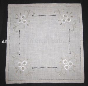 Serviettes en lin avec <span class=keywords><strong>broderie</strong></span> et ourlet - Product Image 1