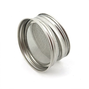 Kit de pots à graines en acier inoxydable avec couvercle étanche, accessoire pour bocaux de maçon à large bouche, ne rouille pas, cadeau - Product Image 1