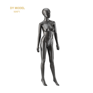 Regolabile forma vestito nero testa di manichino femminile del busto - Product Image 4
