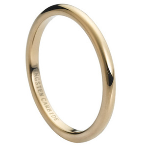 Super ligero super barato oro banda de boda 2mm ancho de carburo de tungsteno anillo <span class=keywords><strong>para</strong></span> mujeres y hombres - Product Image 2
