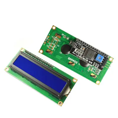 16X2 character lcd display blue background 1602 lcd module for arduino project