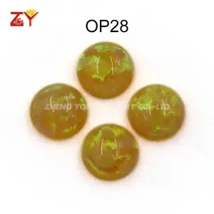 OP28 круглый японским опалом