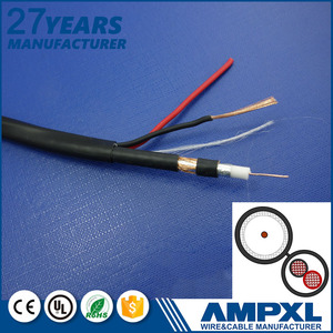 Officiel CE frais généraux de sécurité cctv <span class=keywords><strong>siamois</strong></span> câble rg6 coaxial + puissance 20 - Product Image 4
