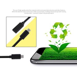 Loại C USB3.1 Để USB-C Nam Để Nữ Extension Cable Dữ Liệu Đối Với Macbook Điện Thoại DH - Product Image 2