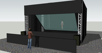 Solution holographique 3D Feuille de projection d'hologramme à 45 degrés Type de produit Écrans fantômes poivre