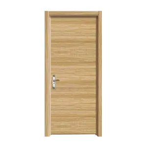 Brand New House Interior Wood Prices China manufacturer bedroom core veneer flush solid wooden door