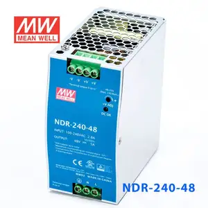 NDR-240-48 AC-DC 48V 240W DIN RAIL 3 year warranty Industrial ORIGINAL MEAN WELL SWITCHING POWER SUPPLY