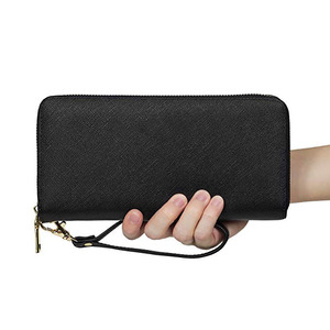 <strong>Women's</strong> Short Zip Around Clutch <strong>Wallet</strong> RFID Blocking PU Leather Nylon Lining Large <strong>Travel</strong> Purse <strong>Wallet</strong> for <strong>Women</strong> - Product Image 4