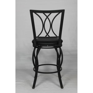 <span class=keywords><strong>Tabouret</strong></span> de bar pivotant moderne à <span class=keywords><strong>hauteur</strong></span> réglable pour l'extérieur de la maison cadre métallique en fer pour la cuisine petit déjeuner café-bar - Product Image 4