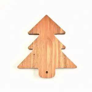 OEM Service Low Price Christmas Tree Shape Baguette Bamboo Wooden Cutting Board