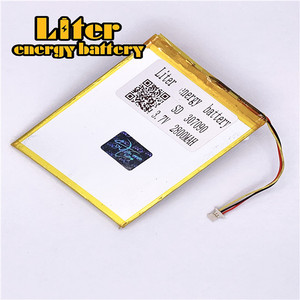 Socket 1.0-<span class=keywords><strong>3</strong></span> P 307090 2800 mah <span class=keywords><strong>3</strong></span>.7 V lipo battery Rechargeable solar li ion polymer lithium battery with PCM - Product Image 1