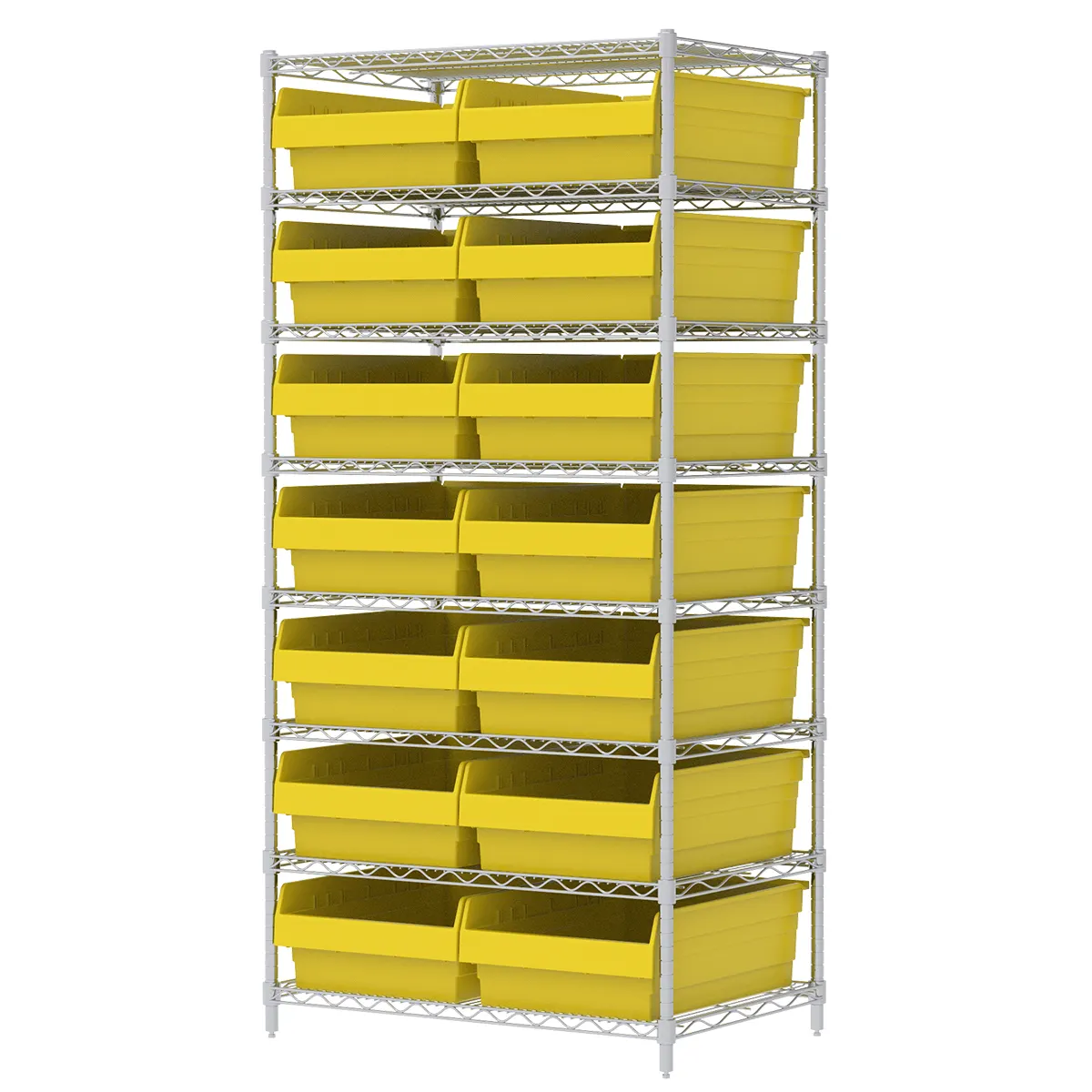 Industrial Wire Plastic Storage Picking Part Box Shelf Rack Bin for Nuts Bolts Tool Hardware Organizer Solutions